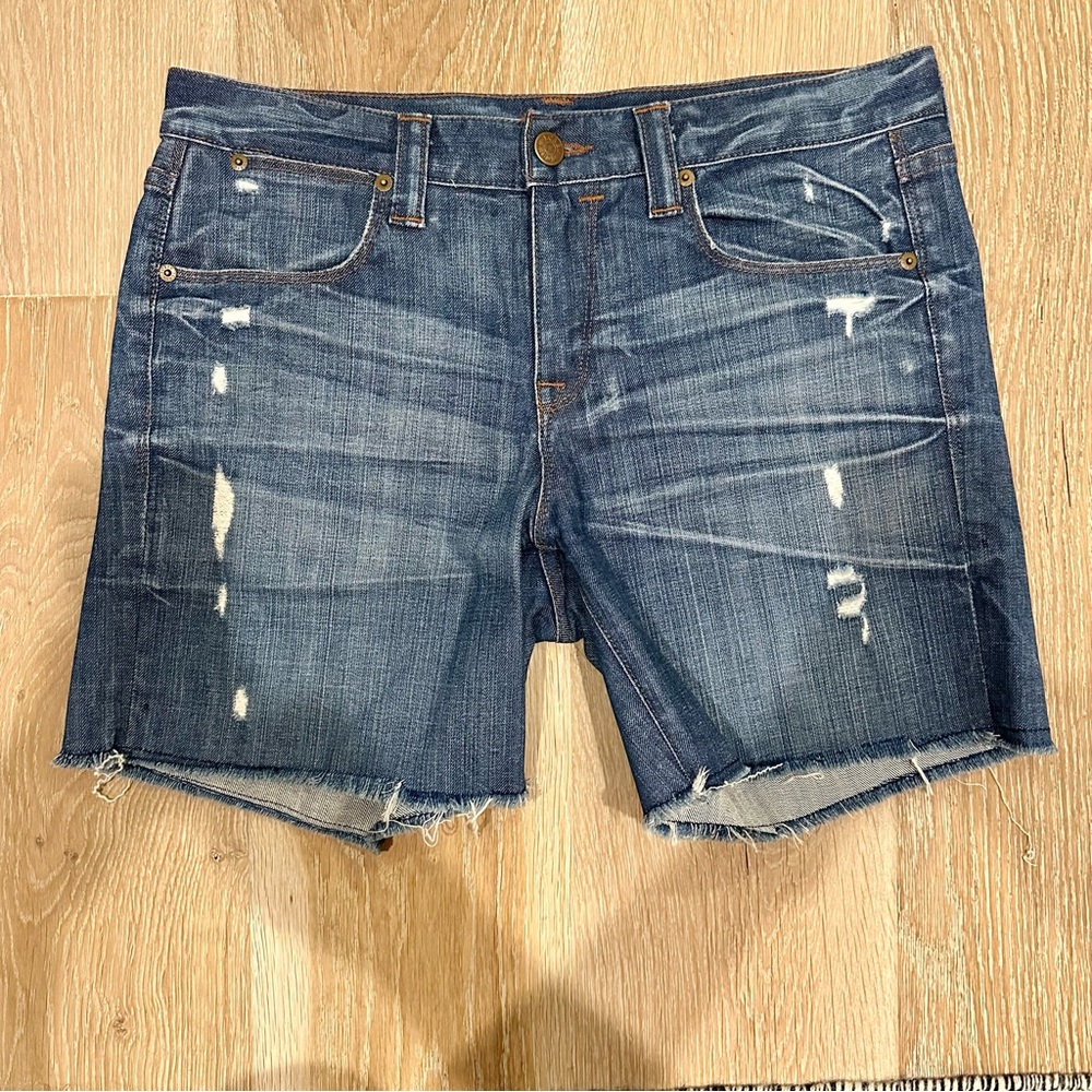 J Crew distressed Jean shorts